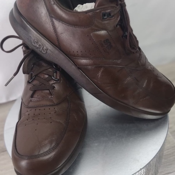 SAS Men\'s Brown Leather Shoes size 13 pre owned good condition main image 14